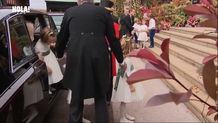 Prince George and Princess Charlotte at Princess Eugenie\'s royal wedding