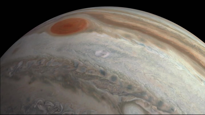 Incredible Jupiter flyover created from NASA Juno imagery
