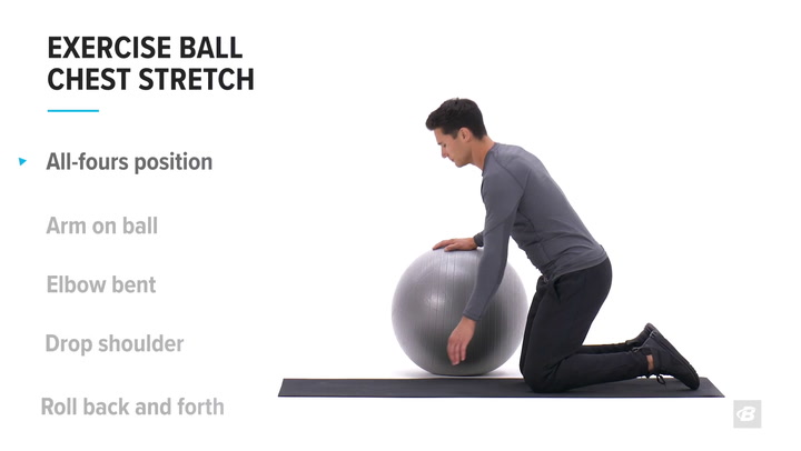 Exercise ball chest stretch  Exercise Videos & Guides